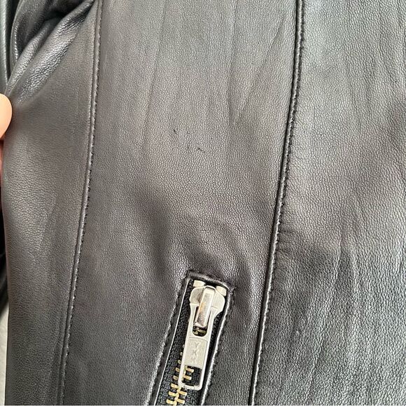Mackage Aritzia Lamb Leather Jacket Size XS Black - Picture 10 of 12